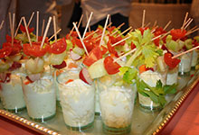 Crudité di verdure in salsa di gelato all’olio